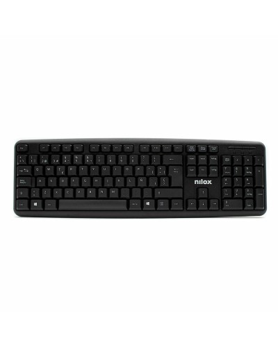 Tastatur Nilox NXKBE000002 Schwarz Qwerty Spanisch QWERTY