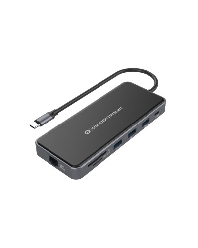Hub USB Conceptronic DONN15G Schwarz 100 W (1 Stück)