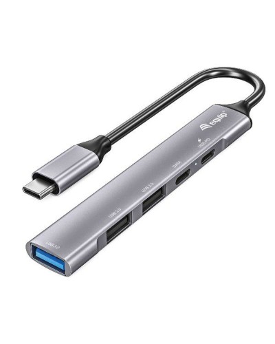 Hub USB-C 7 Poorten Equip 12896207101 Aluminium