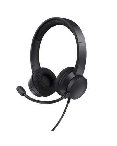 Headphones with Microphone Trust HS-260 Black