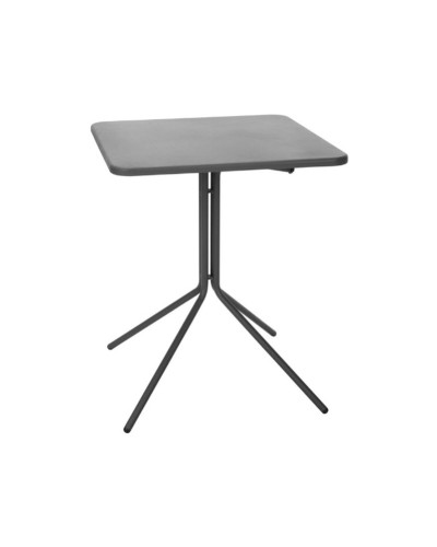 Mesa Plegable Ambiance 58x58cm Gris Oscuro - Ideal para Espacios Pequeños
