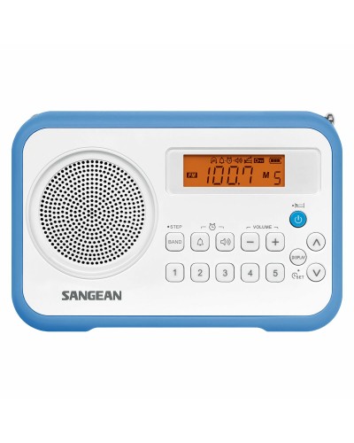 Sangean PRD18W Radio Portatile Digitale AM/FM - Azzurro/Bianco
