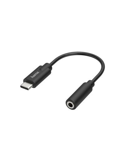 USB C-zu-Jack 3.5 mm-Adapter Hama 00200318 Schwarz