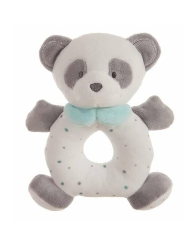Peluche Sonajero Oso Panda Turquesa 20 cm