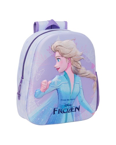 Zaino per Bambini 3D Frozen Lilla 27 x 33 x 10 cm