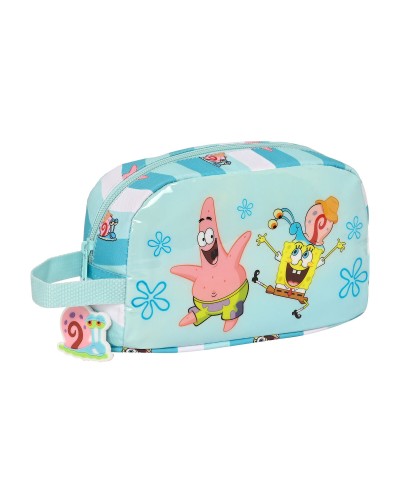Thermotasche Spongebob - Stay Positive Blau/Weiß (21.5x12x6.5 cm) - Schulmittagessen
