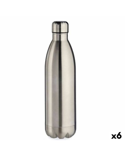 Thermos Argenté de 500 ml en Acier Inoxydable : Lot de 6 pour Boissons Chaudes et Froides
