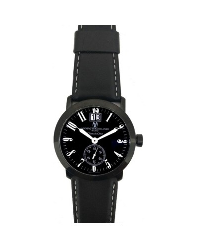 Montres de Luxe Herrenuhr Ø45mm - Schwarz/Schwarz - Elegant & Modern
