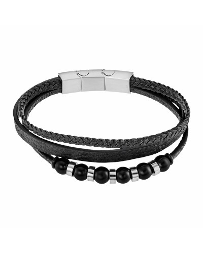 Lotus Bracelet Homme Acier Inoxydable LS2382/2 Argent et Noir
