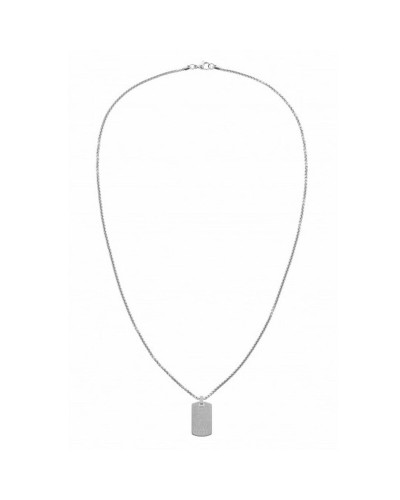 Tommy Hilfiger Men's Pendant Stainless Steel Logo - Elegant & Modern
