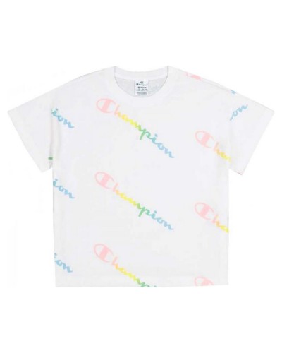 Champion Croptop Herren Weiß - Kurzarm T-Shirt Größe L - Sport & Freizeit
