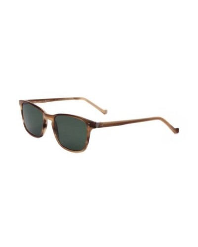Hackett London HEB146: Occhiali da Sole Uomo - Montatura Nero/Verde, Lenti 51mm
