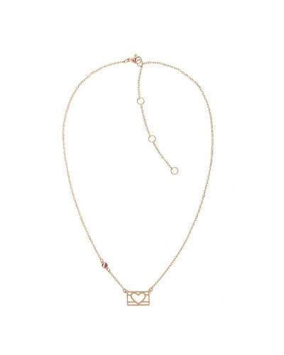 Tommy Hilfiger Women's Necklace Stainless Steel Silver Iconic Logo Jewelry
