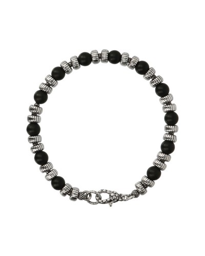 Albert M. Brazalete de Hombre Acero Inoxidable Negro - Diseño Elegante WSOX00508.BO
