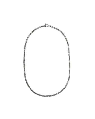 Albert M. Collier Homme Acier Inoxydable Maille Byzantine - 60 cm
