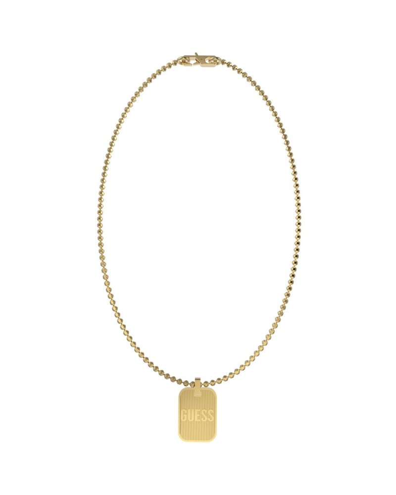 Guess Collana Uomo Acciaio Inossidabile Dorato - Stile Trendy JUMN01355JWYGT