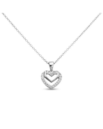 Stroili Pendentif Femme Argent 925 Zirconium - Bijou Élégant
