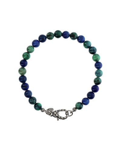 Albert M. Men's Blue Stainless Steel Bracelet - Elegant & Durable
