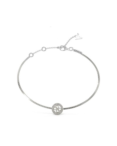 Guess Pulsera de Mujer Plata Cristales JUBB04163JWRHS - Elegante
