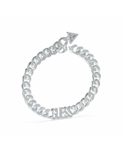 Guess Pulsera de Mujer JUBB04222JWRHL, Cristales, Plata
