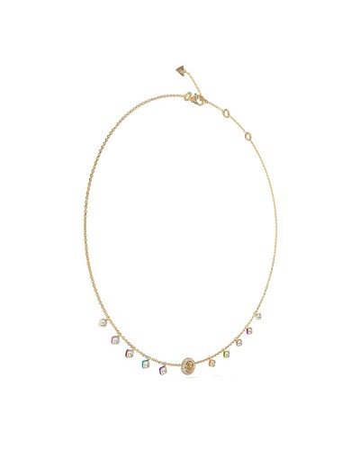 Guess Women's Necklace Yellow Gold Crystals - Elegant Jewelry
