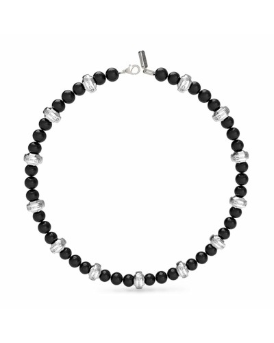 Guess Bracciale Donna JUMN04056JWSTBKT-U Acciaio Inox Nero/Oro
