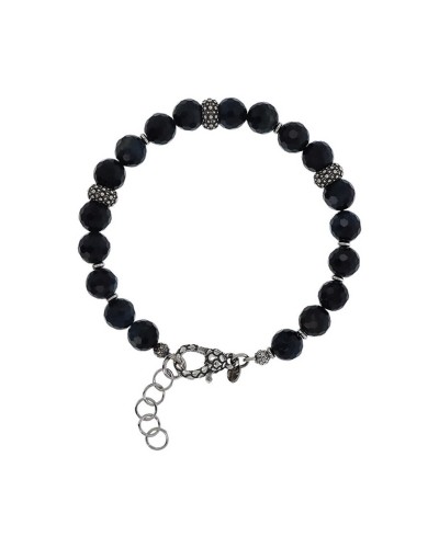 Albert M. Brazalete Hombre Acero Inoxidable Malla Bizantina Plata WSOX00574.S
