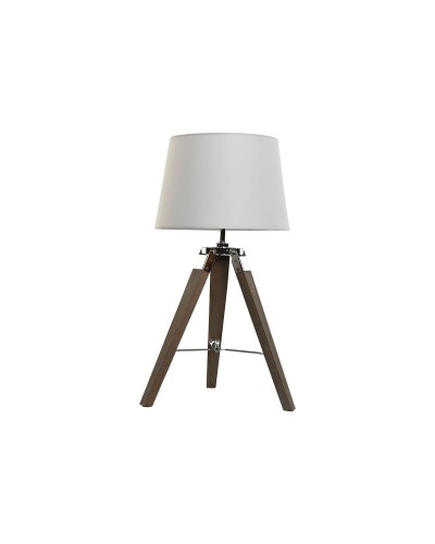 Lampe de Table Moderne ESPRIT, Bois Foncé et Blanc, 36x36x60cm
