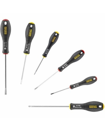 Destornilladores Stanley con Mango Ergonómico | Juego Completo de Herramientas Manuales para Electricistas y Mecánicos
