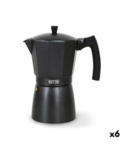 Quttin Italian Coffee Maker 12 Cups - Set 6 Traditional Moka
