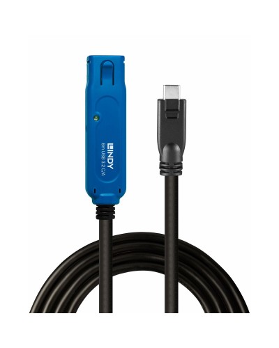 LINDY Cavo USB 2.0 Attivo 8m Nero - Amplificatore di Segnale Integrato
