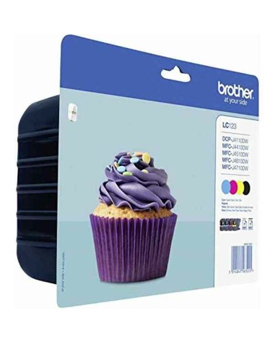 Cartuccia ad Inchiostro Originale Brother LC-123VALBP Nero Multicolore