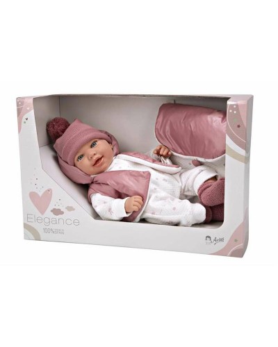 Arias Elegance: Muñeco Bebé Recién Nacido 45cm - Realista & de Colección
