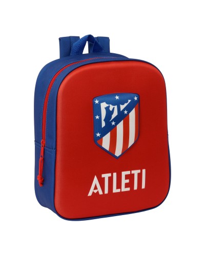 Sac à Dos Scolaire Atlético Madrid Rouge 3D - 22x27x10 cm - Enfant

