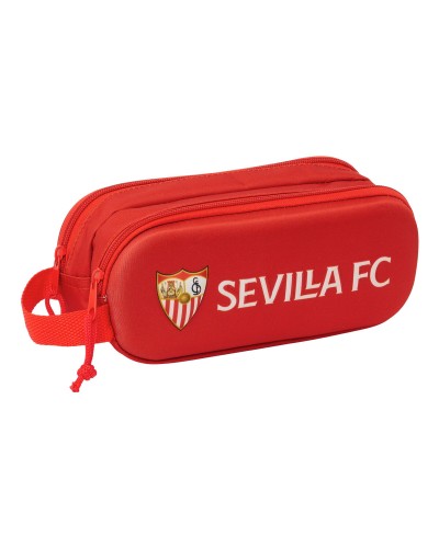 Pennenetui met 2 vakken Sevilla Fútbol Club Rood 21 x 8 x 6 cm 3D