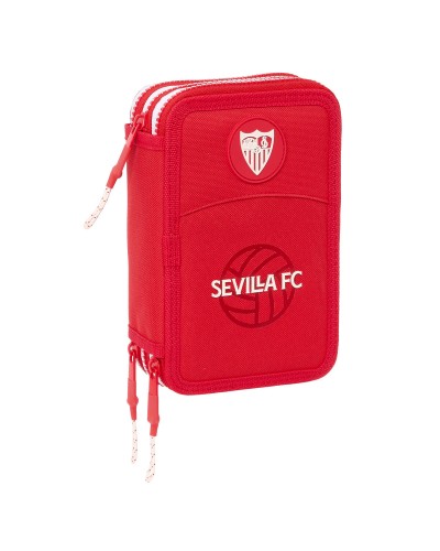 Trippel pennfodral Sevilla Fútbol Club Röd 12,5 x 19,5 x 5,5 cm 36 Delar
