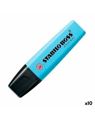 Stabilo Boss Original: Textmarker Himmelblau - 10er Pack
