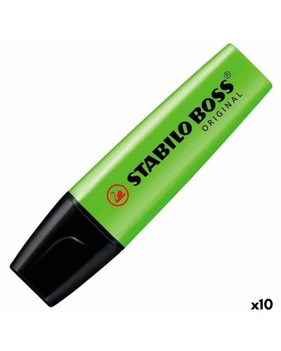 Stabilo Boss Original Textmarker Lime - 10er Pack, fluoreszierend
