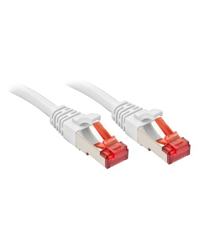 LINDY Cable de Red CAT6 UTP Rígido 2m Blanco - Conexión a Internet Rápida
