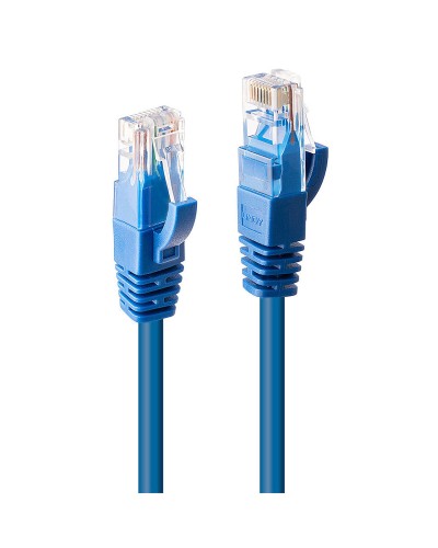 LINDY Cat6 Solid Network Cable 2m Red/Blue - UTP Ethernet
