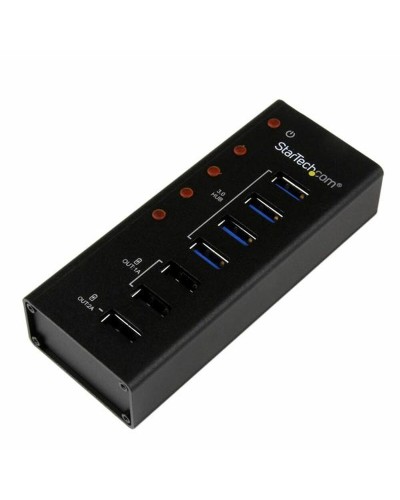 Startech Hub USB 3.0 4 Puertos + USB-C - Negro - Alimentación Externa

