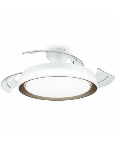 Ventilador de Techo con Luz Philips 929004081801 Blanco Dorado Metal