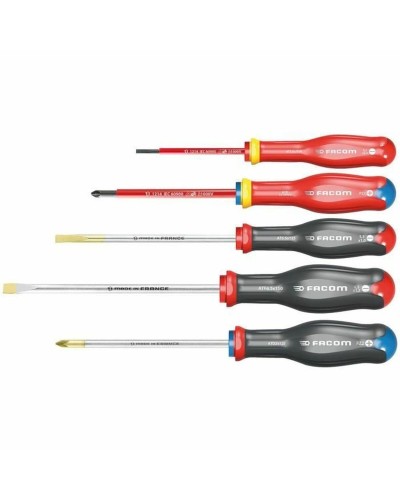 Set met elektriciensschroevendraaiers Facom AT.J5VEPB Multicolour 5 Onderdelen