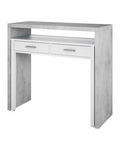 Scrivania Forés Bianco 98,5 X 36 X 87,5 CM Metallo MDF