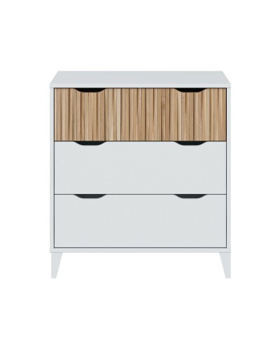 Chest of drawers Forés White Natural 70,5 X 40 X 76 CM