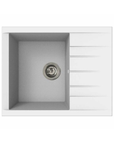 Gootsteen met Enkele Spoelbak en Afvoer Stradour 1C XS Wit