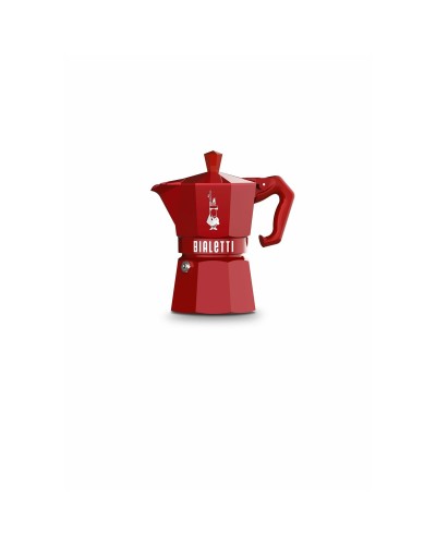 Italiaanse Koffiepot Bialetti MOKA EXCLUSIVE Rood Aluminium 3 Koppar