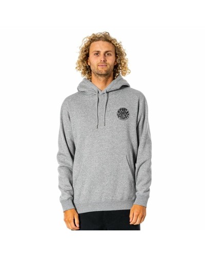 Felpa con Cappuccio Uomo Rip Curl Wetsuit Icon Grigio