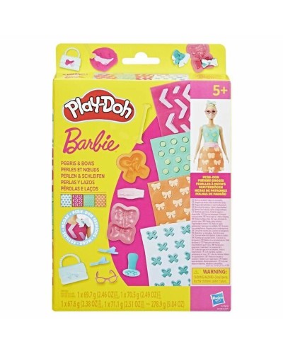 Juego de Plastilina Play-Doh BArbie Pearls & Bows Multicolor