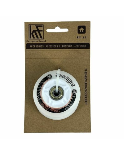 KRF Rollen Spotlight LED 72mm Rot - Leuchtrollen für Rollschuhe

